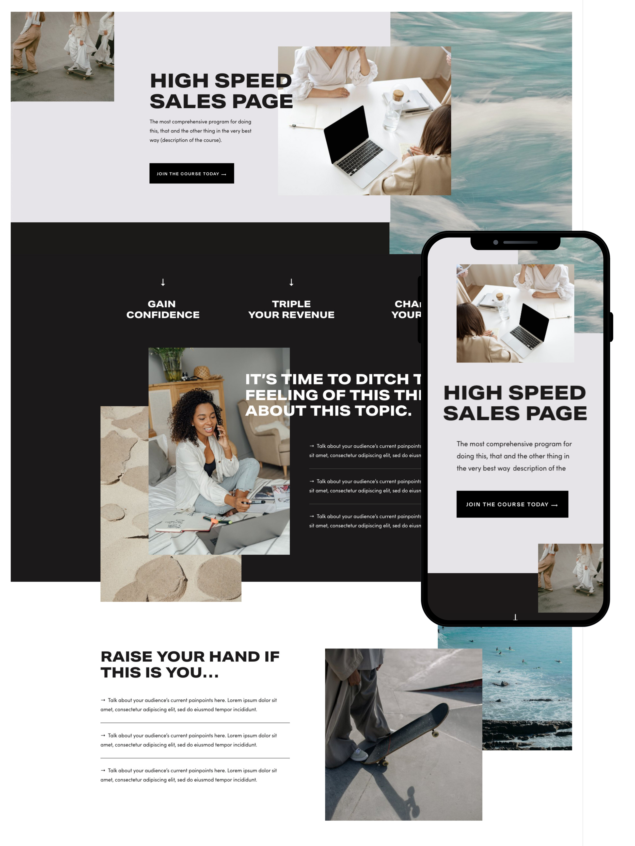 Sales Page Design | Elite Launch Design - Create in Jeddah for Higher Conversions